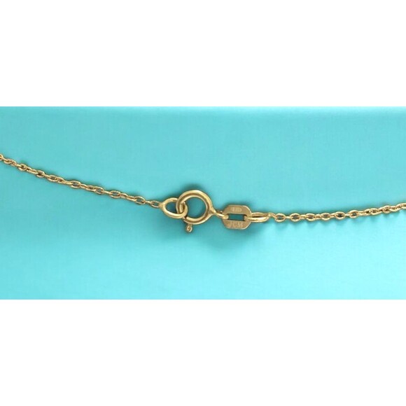 JCM 925 Sterling Silver Gold Tone CZ Floating Open Heart Pendant 18" Necklace - Picture 4 of 4